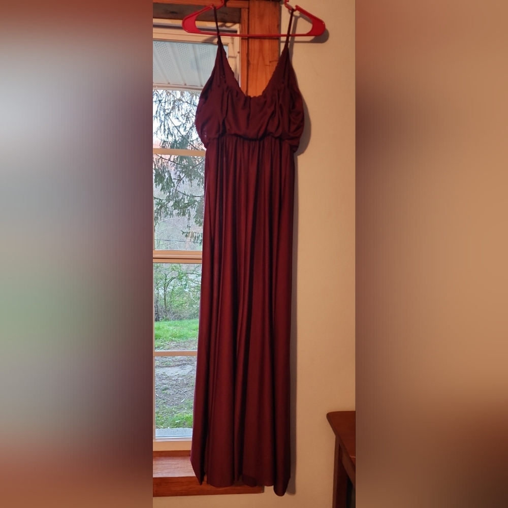 Maroon formal dress